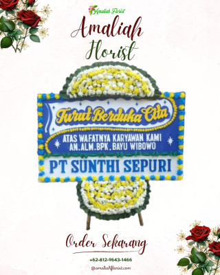 Papan Bunga Duka di Damer